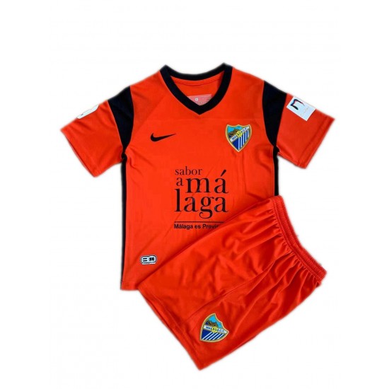 Camisola Malaga CF Criança Equipamento Segundo 2021-2022 Manga Curta